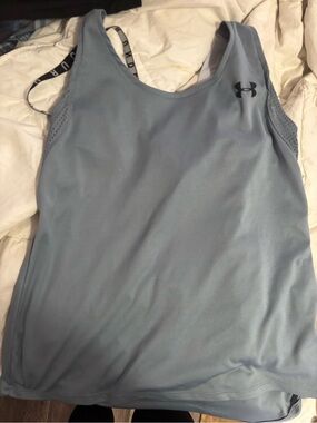 Under Armour Women's Pale Blue Racerback Performance Tank